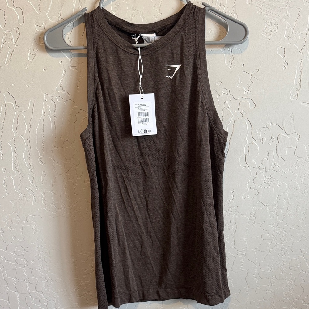 Gymshark Dark Brown Muscle Tee